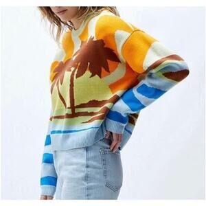PACSUN PALM SUNSET SWEATER M